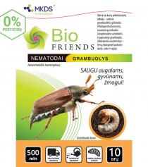 Nematodai GRAMBUOLIŲ LERVOMS (H. bacteriophora) 500 mln./10 a